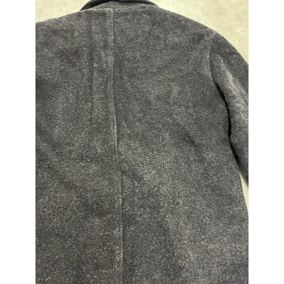 Vtg Wool Blend Overshirt JAX MADE IN CANADA Black Unisex Sz 8 Detailed Buttons - Picture 10 of 10